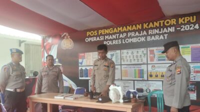 Pengecekan Rutin Personil Polres Lombok Barat Sambut Pilkada 2024