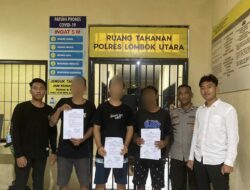 Sat Res Narkoba Polres Lombok Utara Ringkus 3 Orang Terduga Pengedar Ganja di Gili Trawangan