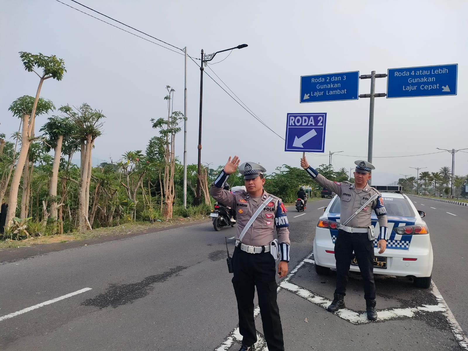 Operasi Mantap Praja Rinjani, Pengaturan Lalu Lintas di Titik Rawan Kemacetan Lombok Barat