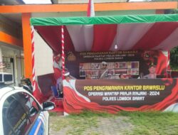 Patroli Satlantas Lombok Barat Jelang Pemilu 2024, Antisipasi Keamanan di Kantor Bawaslu dan KPU