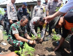 Polres Dompu Beserta Polsek Jajaran Gelar Launching Gugus Tugas Polri Mendukung Ketahan Pangan di Kabupaten Dompu