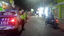 Satlantas Polres Dompu Gelar Blue Light Patrol dan Strong Point untuk Tingkatkan Keselamatan Lalu Lintas