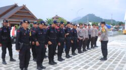 Polres Sumbawa Barat Lakukan Pengamanan Kampanye Akbar Paslon Bupati dan Wakil Bupati Sumbawa Barat