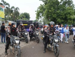 217 Personel Polres Bima Kota Amankan Kampanye Akbar Paslon Pilkada Kota Bima