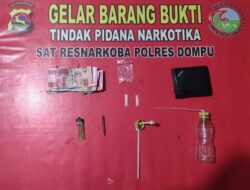 Satresnarkoba Polres Dompu Tangkap Pengedar Narkoba, Bukti Komitmen ASTA CITA