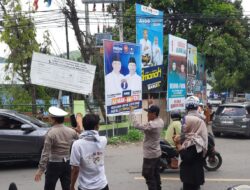 Satgas Kamseltibcar Lantas Polres Bima Kota Atur Lalu Lintas untuk Mengurai Kemacetan Saat Kampanye