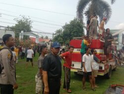 Kapolres Dompu Terjun Langsung Tangani Kebakaran Hebat Kantor Camat Woja