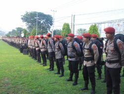 Polres Sumbawa Barat Laksanakan Apel Pengecekan Kesiapan Personel Pengamanan TPS Pilkada 2024