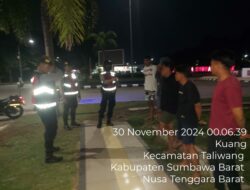 Sat Samapta Polres Sumbawa Barat Lakukan Patroli Dialogis Guna Cipta Kondisi yang Aman