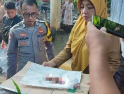 Polres Loteng Olah TKP Penemuan Mayat Bayi di Saluran Sungai di Kecamatan Praya Tengah.