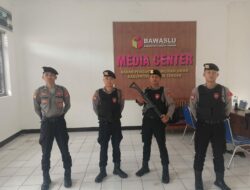 Polres Loteng Perketat Pengamanan KPU, Bawaslu Dan Gudang Logistik Pasca Tahapan Pemungutan Suara.