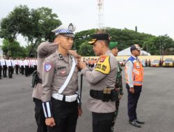 Polres Loteng Laksanakan Apel Gelar Pasukan Operasi Lilin Rinjani 2024.