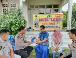 Kabag SDM Polres Lombok Utara Laksanakan Home Visit ke Rumah Personil Yang Sakit