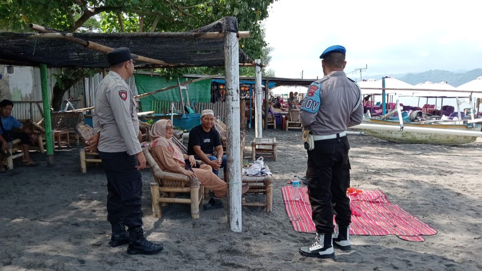 Pasca Pilkada, Polsek Lembar Intensifkan Patroli di Tempat Wisata