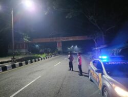 Patroli Intensif Polsek Labuapi: Jamin Keamanan Jalur BIL di Malam Hari