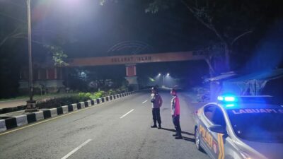 Patroli Intensif Polsek Labuapi: Jamin Keamanan Jalur BIL di Malam Hari