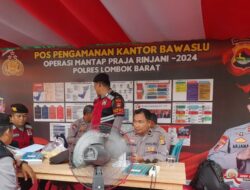 Patroli Polisi Jaga Keamanan Pilkada Lombok Barat 2024