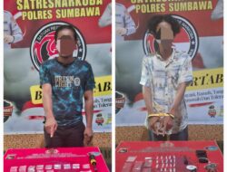 Ringkus 2 Pengedar Sabu, Satresnarkoba Polres Sumbawa Sita Puluhan Poket Sabu