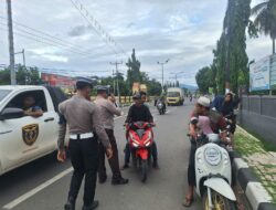 Sat Lantas Polres Bima Kota Gelar Penertiban Kendaraan di Kawasan Tertib Lalu Lintas