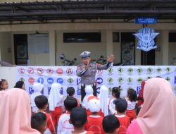 Sat Lantas Polres Sumbawa Barat Menerima Kunjungan dari TK Negeri Pembina Taliwang