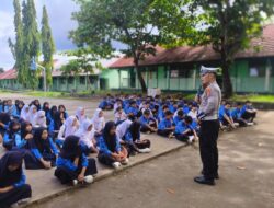 Sat Lantas Terus Lakukan Sosialisasi Tertib Lalulintas Kepada Pelajar