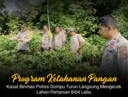 Kanit Binmas Polsek Dompu Gelar Kegiatan Ketahanan Pangan Program 1 di Dusun Hijrah