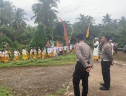 Polres Lombok Utara Amankan Kegiatan Keagamaan di Tanjung.