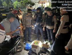 Jelang Natal dan Tahun Baru, Sat Samapta Polres Bima Kota Gelar Patroli Cipkon, Amankan Puluhan Botol Miras