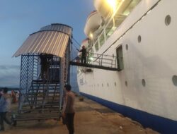 Polsek Kawasan Pelabuhan Laut Bima Amankan Embarkasi dan Debarkasi Kapal KM. LEUSER di Pelabuhan Bima