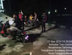 Patroli Dialogis Sat Samapta Polres Sumbawa Barat, Jamin Keamanan Malam Minggu