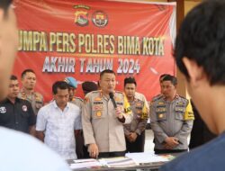 Kasus Kriminal Sepanjang 2024 Menurun, Kapolres Bima Kota Ajak Masyarakat Terus Jaga Kamtibmas