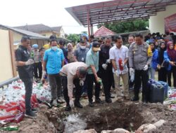 Polres Bima Kota Musnahkan Ratusan Gram Sabu, Ganja, Ribuan Miras, dan Knalpot Brong