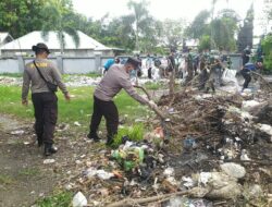 Polsek Tanjung Bersama OPD Kabupaten Lombok Utara Laksanakan Gotong Royong