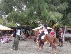 Pantai Cemara Lembar Lebih Aman: Patroli Rutin Polres Lombok Barat Beri Rasa Nyaman Wisatawan