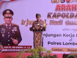 Kapolda NTB Beri Arahan dan Resmikan Sport Center Polres Lombok Barat