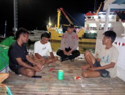 Polsek Kawasan Pelabuhan Laut Bima Laksanakan Cooling System di Areal Dermaga Pelabuhan