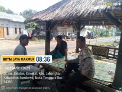 Polsek Labangka Gelar Patroli, Himbau Warga Waspada Paham Radikalisme