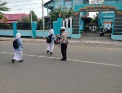 Personel Sat Lantas Polres Bima Kota Laksanakan Gatur Pagi untuk Wujudkan Kamseltibcar Lantas