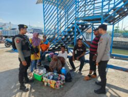 Polsek Kawasan Pelabuhan Laut Bima Gelar Patroli Rutin di Area Dermaga