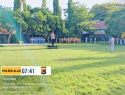 Gelar Police Goes To School, Polsek Alas Himbau Pelajar Jauhi Kenakalan Remaja