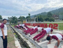 Pastikan Kesamaptaan Anggota Terpelihara, Seluruh Personel Polres Sumbawa Barat Ikuti Tes Kesamaptaan Jasmani