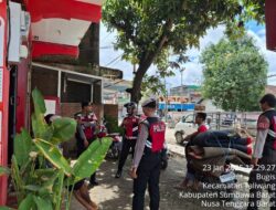 Sat Samapta Polres Sumbawa Barat Lakukan Patroli Dialogis Sasar Pertokoan Dalam Kota