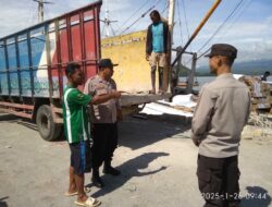 Polsek Kawasan Pelabuhan Laut Bima Laksanakan Patroli Rutin di Areal Dermaga Pelabuhan Laut Bima