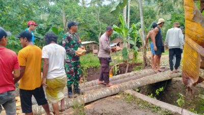 Gotong Royong TNI-Polri & Warga Sekotong: Jalan Putus Kembali Terhubung!