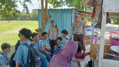 Patroli Rutin Polsek Gerung: Jaga Kamtibmas, Sasar Pelajar dan Area Publik