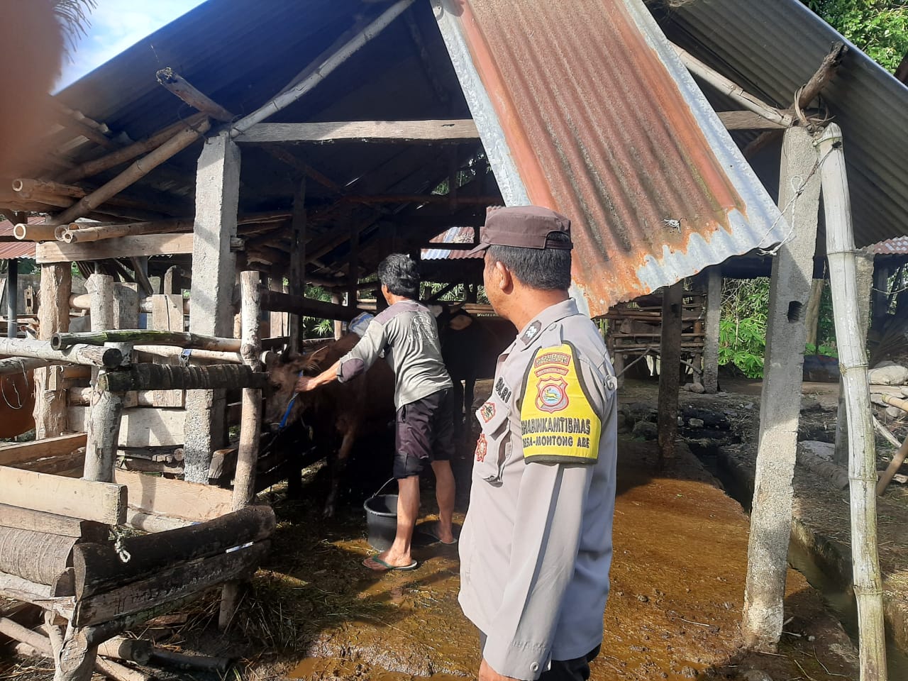 Polsek Kediri Rangkul Peternak: Edukasi Kamtibmas & Kesehatan Hewan Ternak