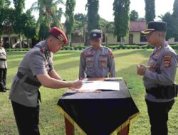 Sertijab Pejabat Polres Lombok Barat: Kapolres Tekankan Peningkatan Kinerja