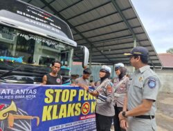 Polres Bima Kota Larang Bus Gunakan Klakson Telolet dalam Operasi Keselamatan Rinjani 2025
