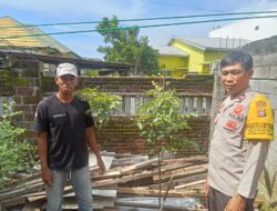 Bhabinkamtibmas Kelurahan Potu Pantau Lahan Pekarangan Klengkeng Warga