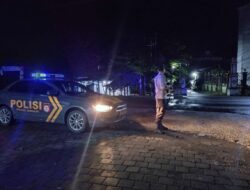 Patroli Rutin Polres Loteng Cegah Aksi Kriminalitas Pada Malam Hari.